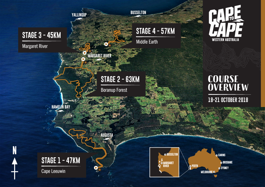 Course Info Cape to Cape 4 Day Mtb Stage Race Western Australia