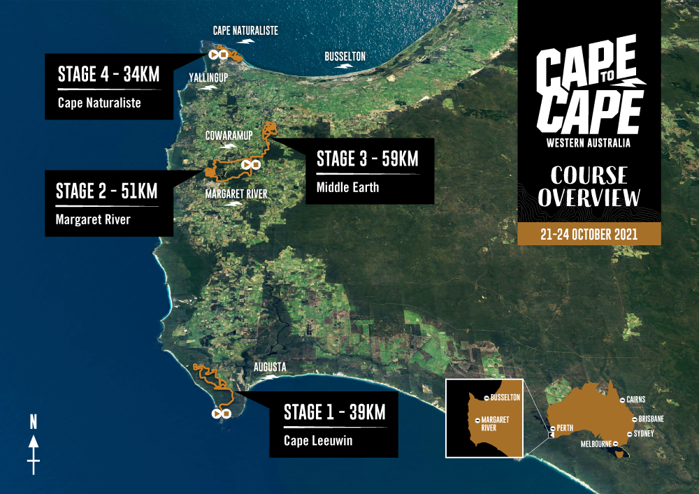 Cape To Cape Mtb Map Course Overview | C2C